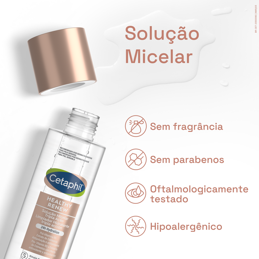 Solução Micelar Hidratante Tripla Ação Cetaphil Healthy Renew 160mL - Image 6